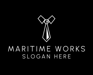 Necktie Suit Shirt logo design