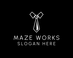 Necktie Suit Shirt logo design