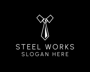 Necktie Suit Shirt logo design