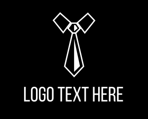 Work - Black & White Necktie logo design