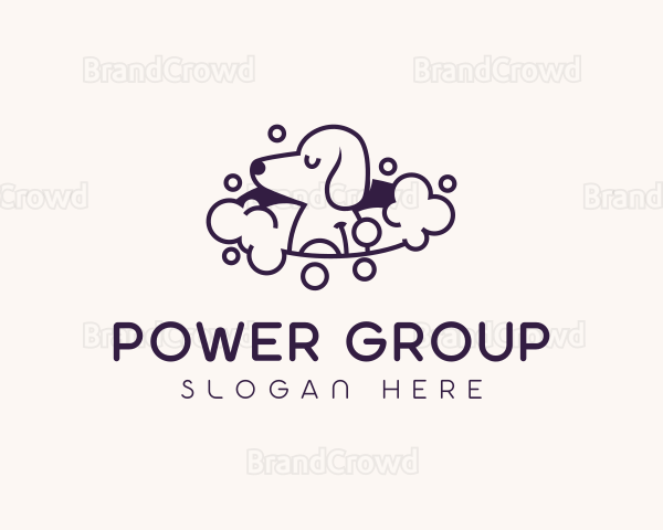 Pet Dog Bath Logo