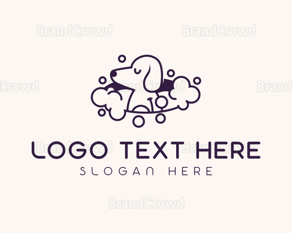 Pet Dog Bath Logo