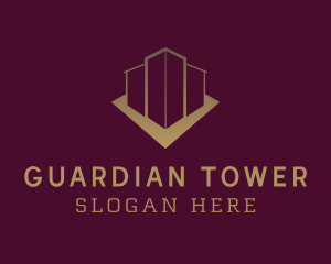 Modern Tower Building logo design