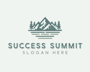 Summit Mountain Hike logo design