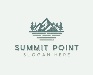 Summit Mountain Hike logo design