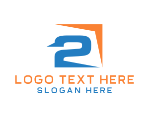 Two - Generic Modern Number 2 logo design