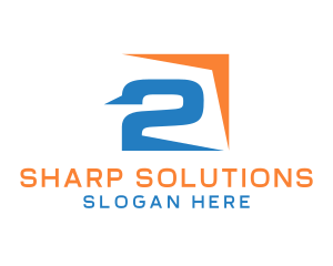 Sharp - Generic Modern Number 2 logo design