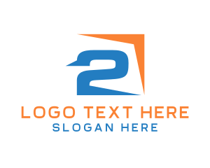 Second - Generic Modern Number 2 logo design