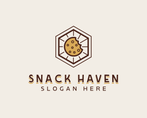 Hexagon Cookie Bakery logo design