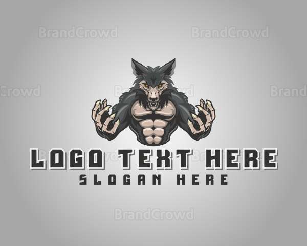 Mythical Creature Werewolf Logo