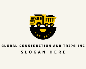 Transport - Dump Truck Contractor logo design