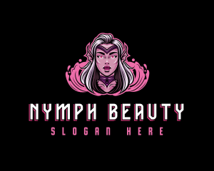 Nymph - Mermaid Siren Gaming Cosplay logo design