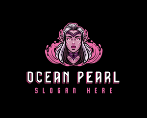Mermaid - Mermaid Siren Gaming Cosplay logo design