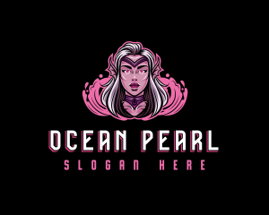 Mermaid Siren Gaming Cosplay logo design