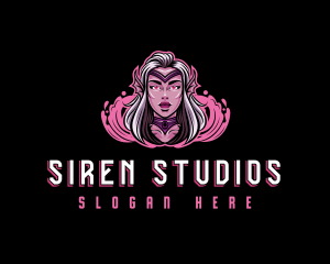 Siren - Mermaid Siren Gaming logo design