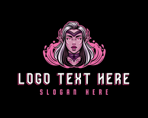 Mascot - Mermaid Siren Gaming Cosplay logo design