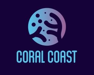 Coral Reef Nature  logo design