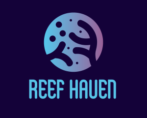 Coral Reef Nature  logo design