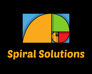 Colorful Golden Spiral logo design