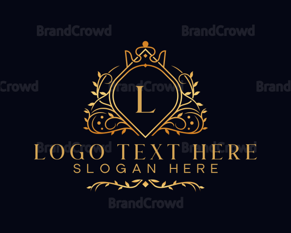 Luxury Vine Crown Logo