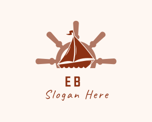 Tourism - Sail Boat Wheel logo design
