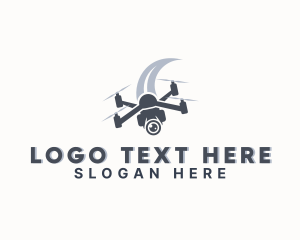 Videography - Surveillance Camera Drone logo design