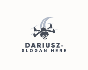 Aerial - Surveillance Camera Drone logo design