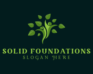 Sustainability - Green Natural Wellness Tree logo design