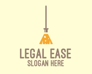 Laboratory Flask Broom Logo