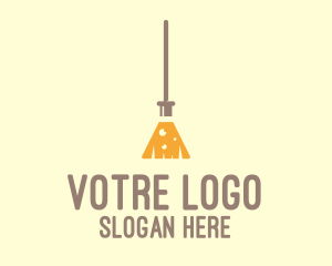 Laboratory Flask Broom Logo