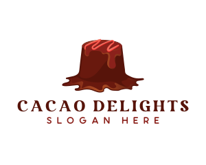 Cacao - Sweet Chocolate Dessert logo design
