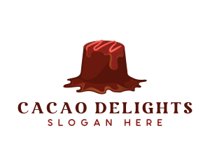 Sweet Chocolate Dessert logo design