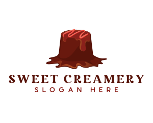 Sweet Chocolate Dessert logo design