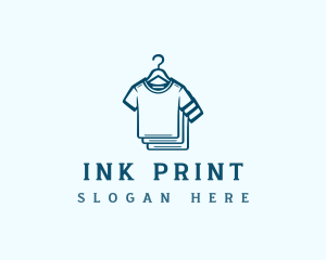 Printing Tshirt Hanger logo design