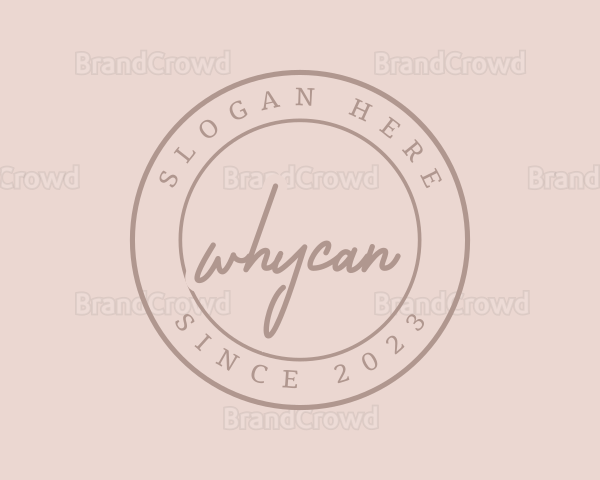 Feminine Cursive Business Logo