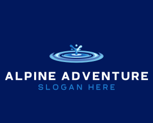 Alpine - Fresh Alpine Droplet logo design