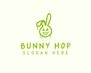 Punk Bunny Nightclub logo design