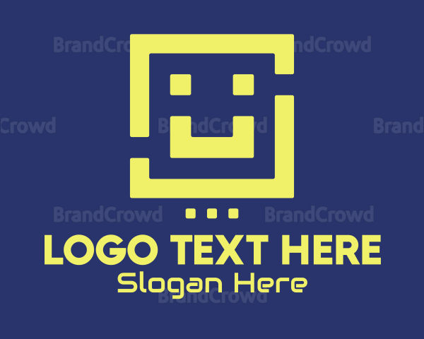 Retro Game Smile Logo