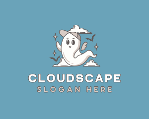 Clouds - Halloween Ghost Spirit logo design