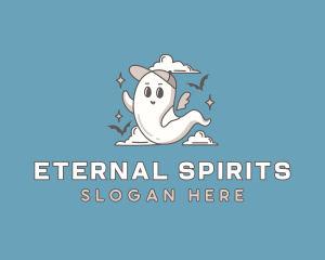 Halloween Ghost Spirit logo design