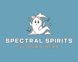 Halloween Ghost Spirit logo design