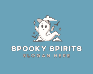 Halloween Ghost Spirit logo design