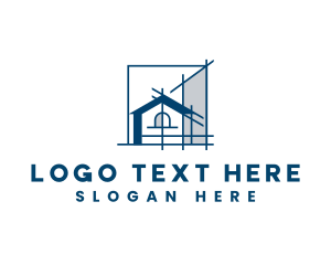 Industrial - Blueprint Architect Structure logo design