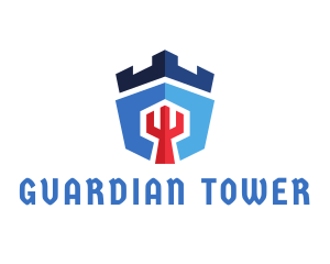 Medieval Castle Security logo design