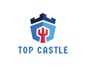 Medieval Castle Security logo design