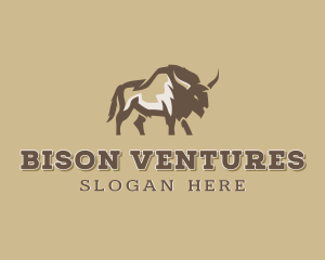 Bison - Wild Native Bison logo design