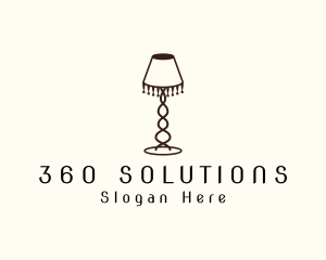 Retro Lamp Lighting logo design