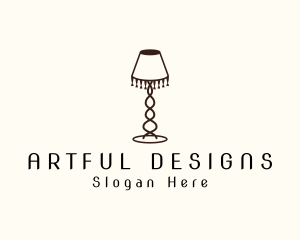 Retro Lamp Lighting logo design