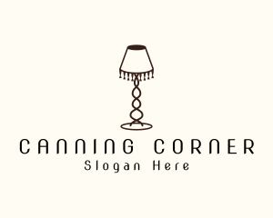 Retro Lamp Lighting logo design