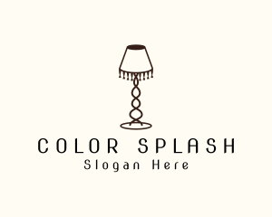 Retro Lamp Lighting logo design